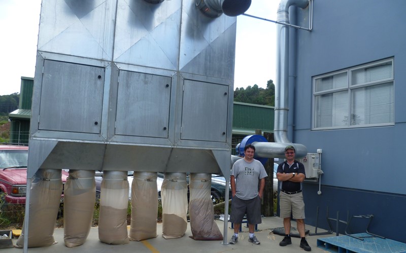 Modular filter provides plenty of dust extraction to keep workshop immaculate