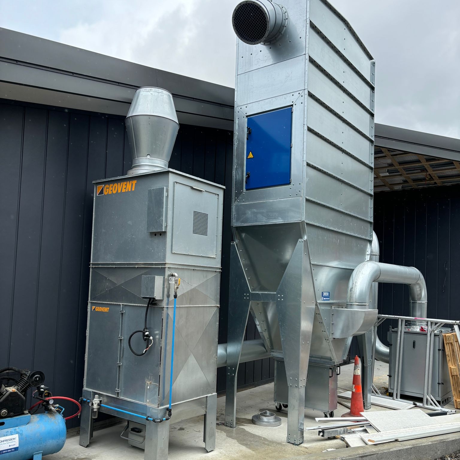 NZ Duct have dust and fume solutions ideal for the limited space often available in schools