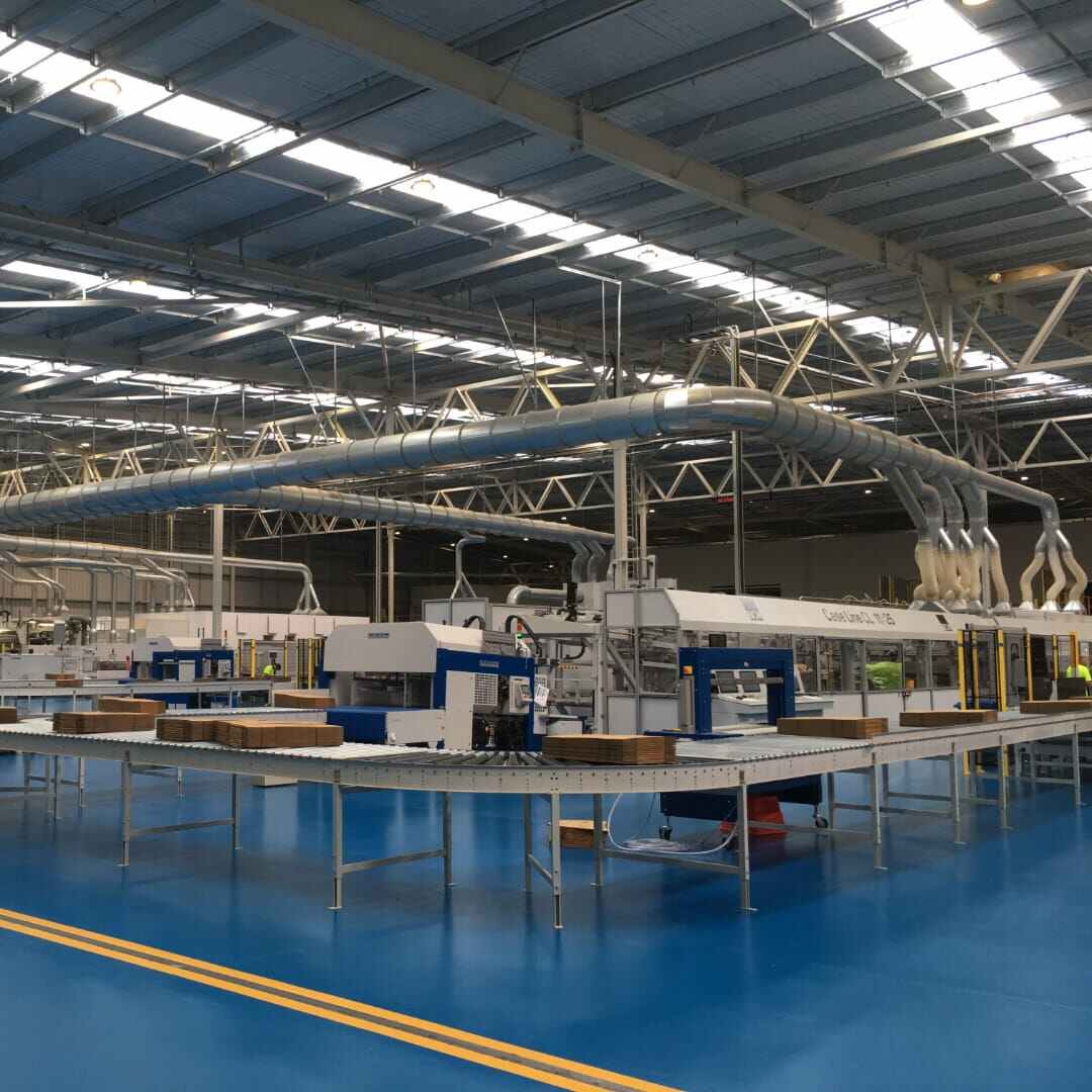 Cleaner, safer work areas with less down time for maintenance is the result of our installation here.